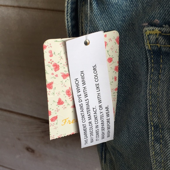 Free People Moonbeam Denim Shortalls - Picture 6 of 8